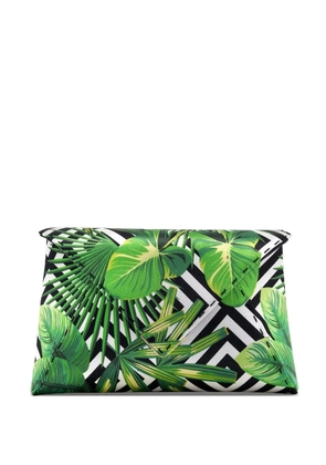 Tyler Ellis small Lee Pouchet palm-print clutch bag - Green