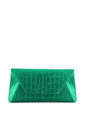 Tyler Ellis small Eloise croc-effect clutch bag - Green