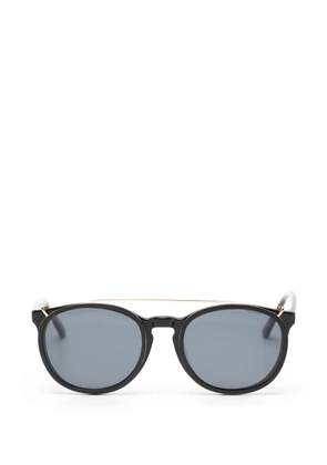 Club PARIS round-frame clip-on glasses - Black