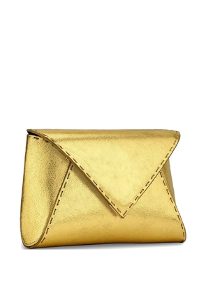 Tyler Ellis small Lee Pouchet metallic-leather clutch bag - Gold