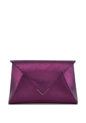 Tyler Ellis small Lee Pouchet leather clutch bags - Purple