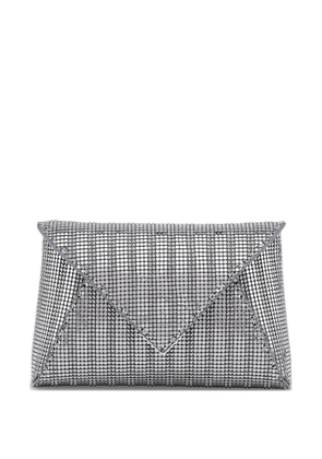 Tyler Ellis small Lee Pouchet chainmail clutch bag - Silver