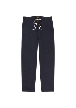 PAIGE drawstring straight-leg trousers - Blue