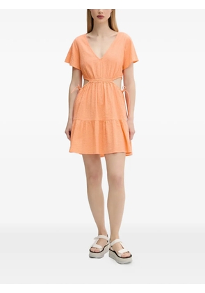 Rip Curl Cala Vadella cut-out tiered mini dress - Orange