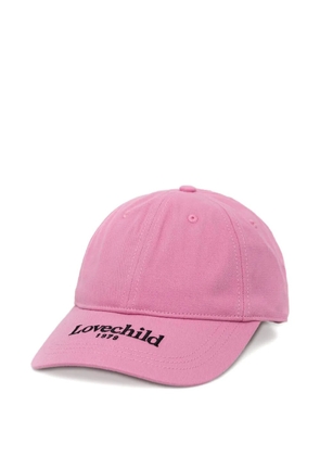 lovechild logo-embroidered cotton cap - Pink