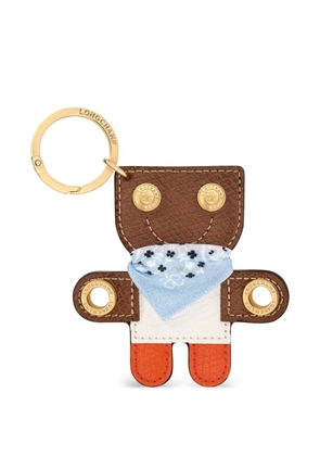 Longchamp mascot-motif key ring - Gold