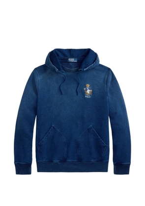 Polo Ralph Lauren logo-embroidered hoodie - Blue