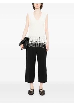 Uma Wang ladder-stitch top - Neutrals