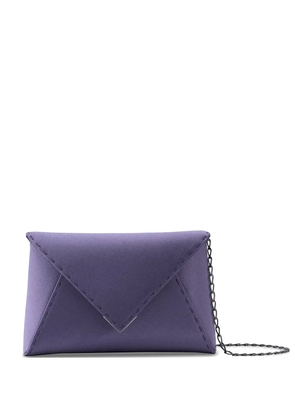 Tyler Ellis small Lee Pouchet hand-stitched clutch bag - Purple