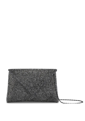 Tyler Ellis small Lee Pouchet Swarovski crystal-embellished clutch bag - Grey