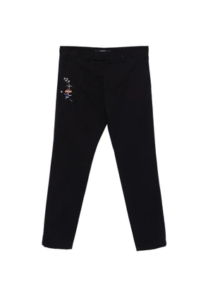 Valentino Garavani beaded-embroidery tailored trousers - Black
