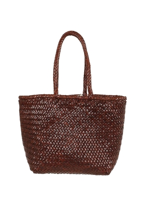 DRAGON DIFFUSION small Grace Basket leather tote bag - Brown