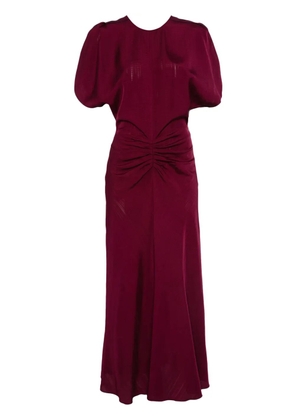 Victoria Beckham gathered-detail midi dress