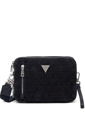 GUESS USA Torino geometric-quilted shoulder bag - Black