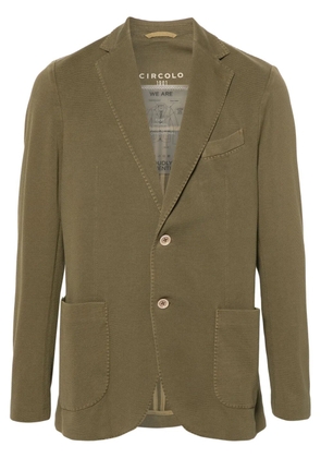 Circolo 1901 single-breasted cotton blazer - Green