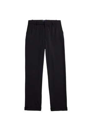 Polo Ralph Lauren pressed-crease folded-cuff trousers - Black