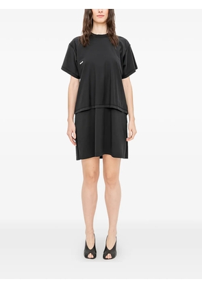FAÇON JACMIN Ria layered-effect mini dress - Black