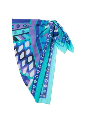 PUCCI Vivara geometric-print sarong - Blue