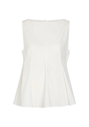 KHAITE Marita peplum-hem blouse - White