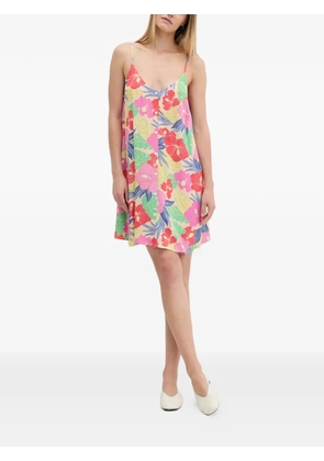 Rip Curl Party Pack floral-print button-front mini dress - Neutrals