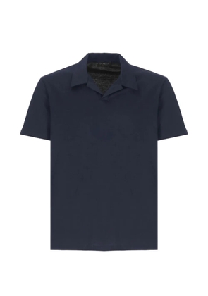 DONDUP polo-collar V-neck t-shirt - Blue