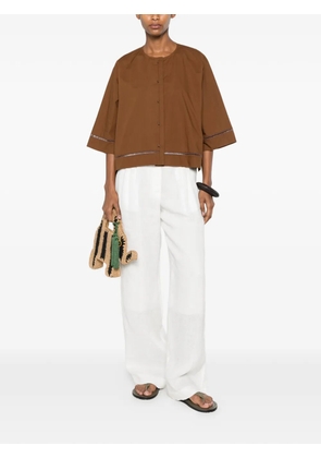 Forte Forte elasticated-waistband palazzo pants - White