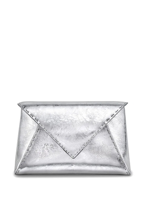 Tyler Ellis small Lee Pouchet leather clutch bag - Silver