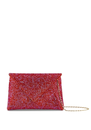 Tyler Ellis small Lee Pouchet Swarovski crystal-embellished clutch bag - Red