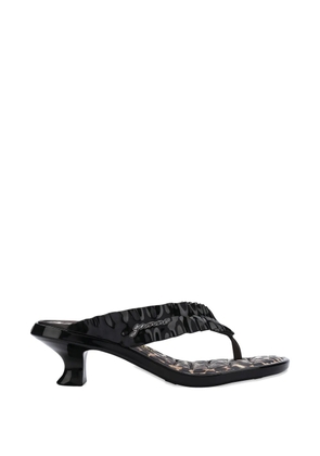 Melissa ruffled thong sandals - Black