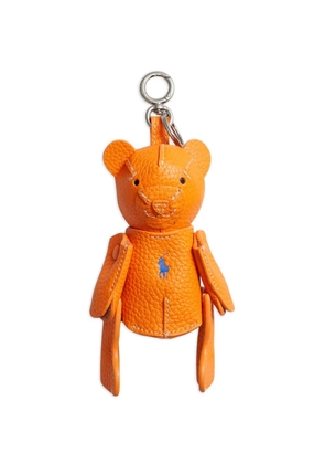 Polo Ralph Lauren Polo Bear leather bag charm - Orange