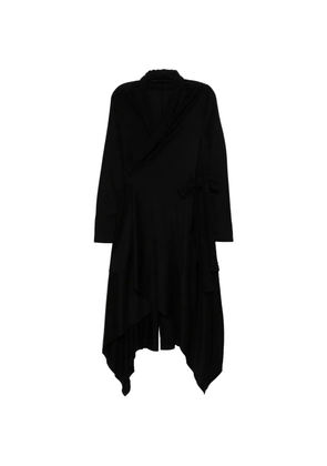 Limi Feu asymmetric open-front coat - Black