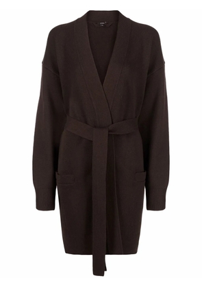 JOSEPH long belted wool cardigan - Green