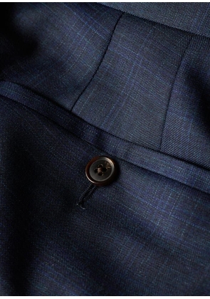 Paul Smith The Soho - Navy Superfine Merino Wool Check Suit Blue