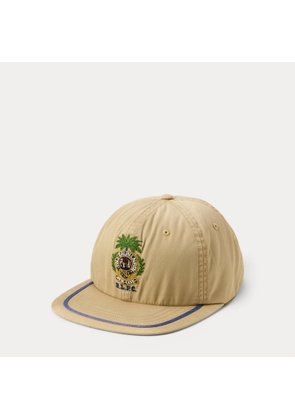 Crest-Embroidered Twill Ball Cap