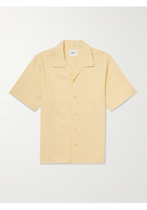 NN07 - Julio 5708 Camp-Collar Linen Shirt - Men - Yellow - S
