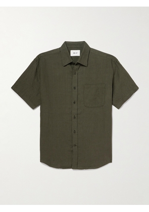 NN07 - Deon 5708 Linen Shirt - Men - Green - S
