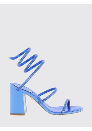 RENE CAOVILLA Heeled Sandal Woman color Blue