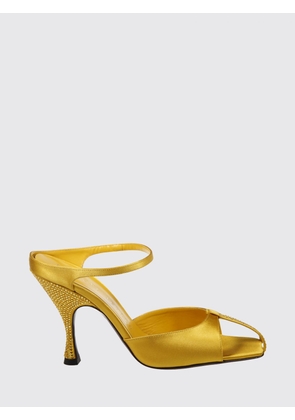 HERBERT LEVINE Heeled Sandal Woman color Yellow
