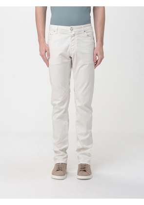 JACOB COHEN Pants Men color Ivory