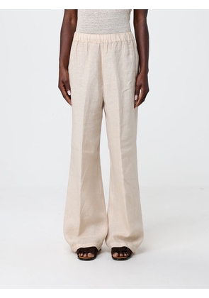 120% LINO Pants Woman color Ecru