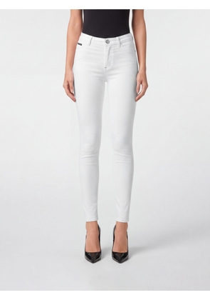 PHILIPP PLEIN Jeans Woman color White
