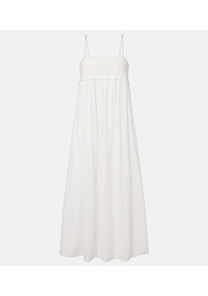 Posse Danielle lace-trimmed cotton midi dress