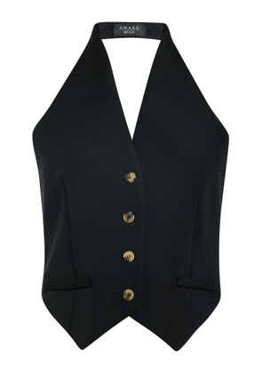 A.W.A.K.E. MODE Cotton-Blend Vest with Tie Back - Moda Operandi