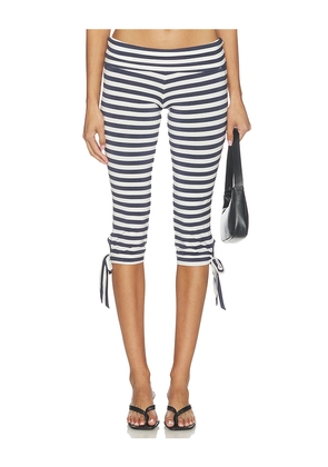 CAROLINE CONSTAS Bailey Capri Pants in Navy. Size XS. Also in S, M, L, XL.
