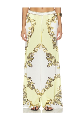 Alice + Olivia Qjai Wide Leg Pants in Ivory. Size XS. Also in S, M, L, XL.