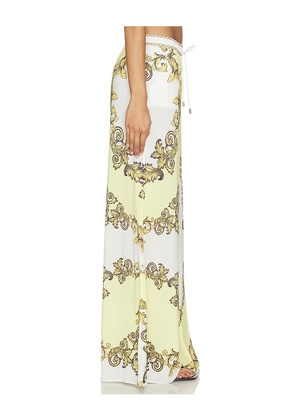Alice + Olivia Qjai Wide Leg Pants in Ivory. Size XS. Also in S, M, L, XL.