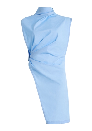 Tolu Coker Asymmetric Cotton Poplin Blouse - Moda Operandi