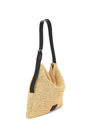 ALLSAINTS Asha Paper Shoulder Bag in Black.