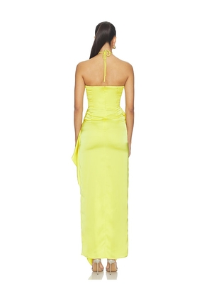 Amanda Uprichard Alessandra Maxi Dress in Yellow. Size XS. Also in L, M, S.