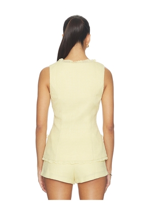 Amanda Uprichard Kya Top in Yellow. Size XS. Also in S, XL.